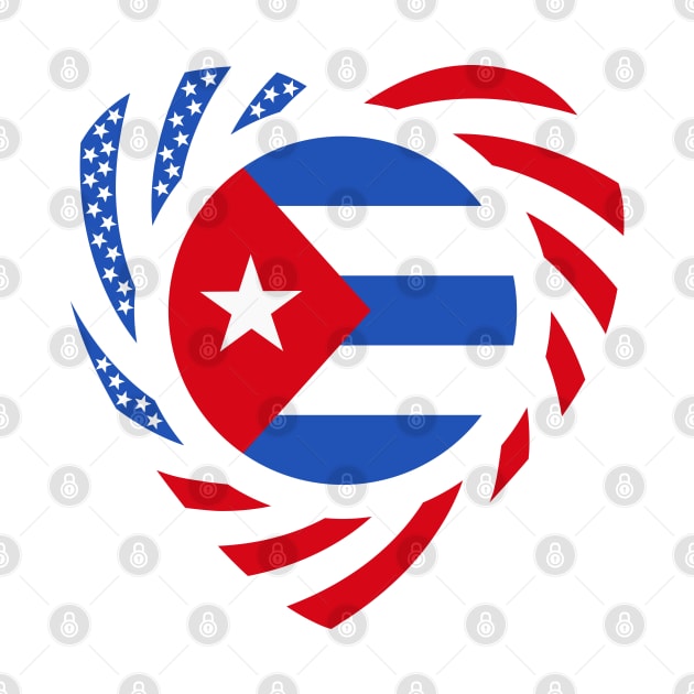 Cuban American Multinational Patriot Flag (Heart) by Village Values