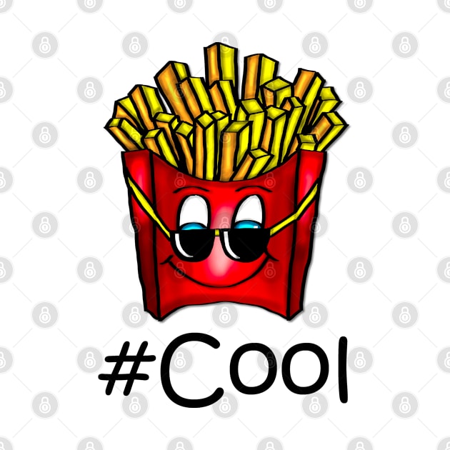 #Cool French Fries with sunglasses - black by emyzingdesignz