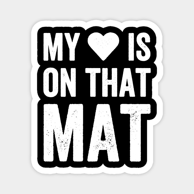 My heart is on that mat Magnet by captainmood