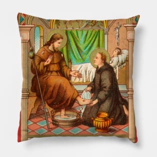 Saint John of God Holy Card Pillow