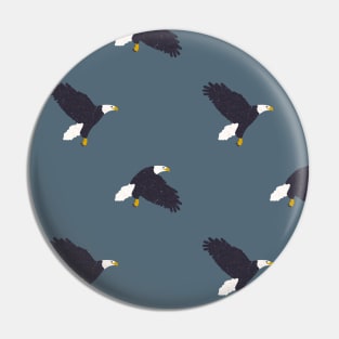 Bald Eagle (Navy & Shadow) Pin