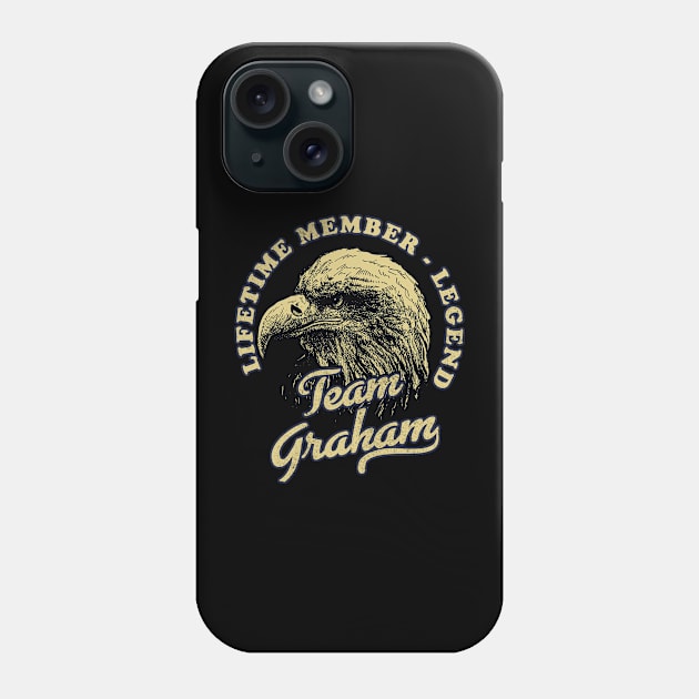 Graham Name - Lifetime Member Legend - Eagle Phone Case by Stacy Peters Art