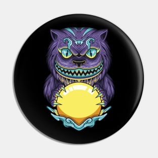 Fortune teller cat Pin