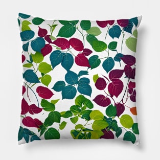 Multicolour Leaves Pillow