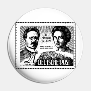 Rosa Luxemburg and  Karl Liebknecht Pin