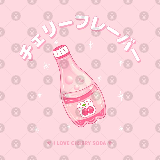 Sweet cherry soda kawaii drink by Blackvz