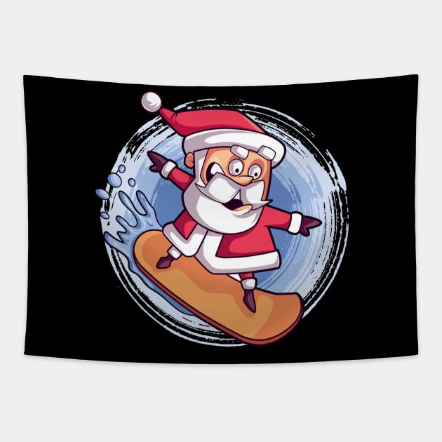 Santa Smart banana Tapestry by Abdelouafi Abajy