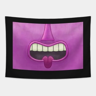 Pink Tiki Tongue Mask! Tapestry