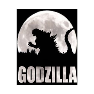 godzilla and moon T-Shirt