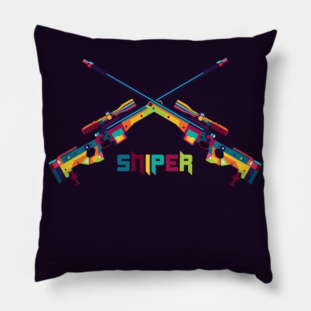 dual sniper Pillow by AGIL STORE