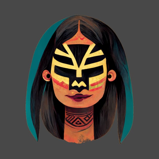 Mayan Luchador Woman by Gorlith's Shoppe