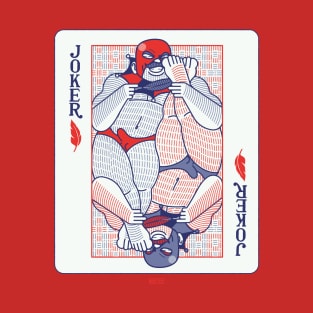 Tickle Joker Card colored bg T-Shirt