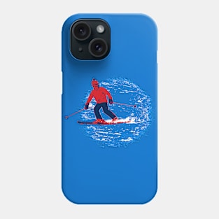 Let's Ski! - Downhill Skier Phone Case