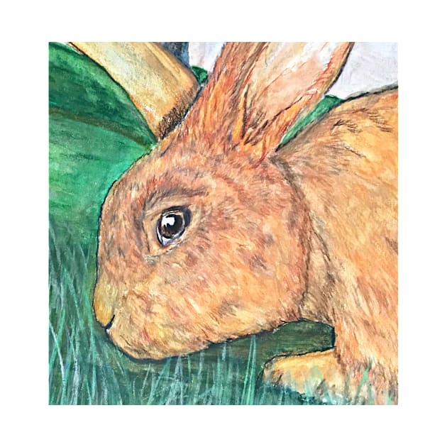 Bunny Grazer by YollieBeeArt