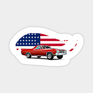 El Camino USA Print Magnet