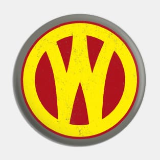 O&W Railroad NYO&W Railway Yellow & Red Logo V.2 Distressed Pin