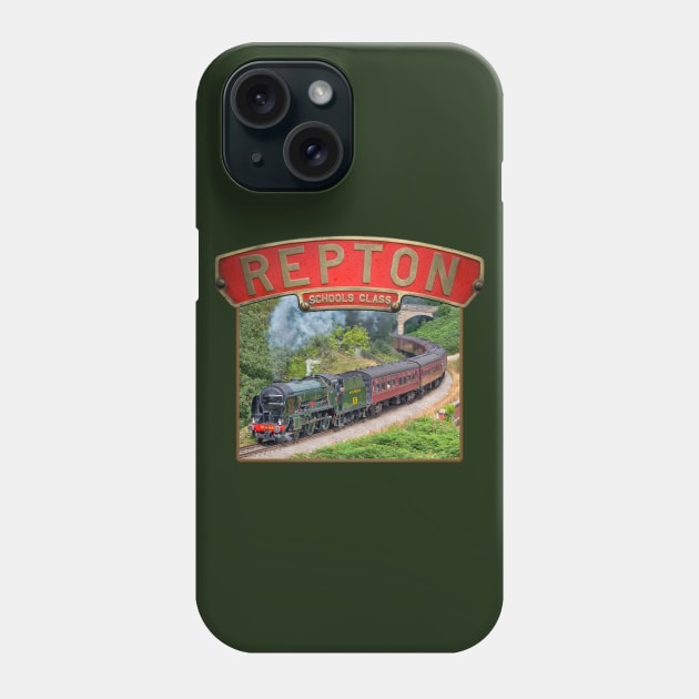 Southern Railways Schools Class Repton and Nameplate Phone Case by SteveHClark