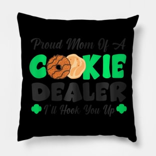 Scout Proud Mom Of A Cookie Dealer Girl Troop Leader Pillow