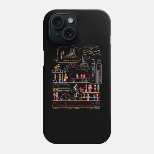 City work abstract design Phone Case