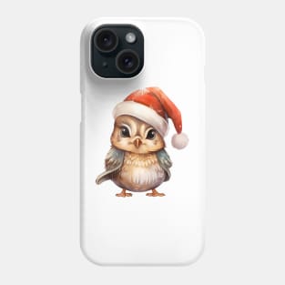 American Woodcock in Santa Hat Phone Case