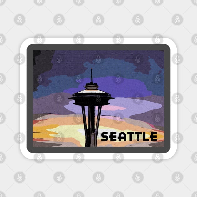 Seattle Magnet by Rag And Bone Vintage Designs