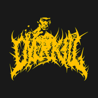 Bruce Lee Over Kill_Death Metal Style (Yellow Color Artwork) T-Shirt T-Shirt