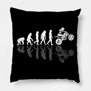 Motocoss Girl Woman Evolution Shadow Pillow