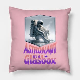 Astronaut in a Glasbox Pillow