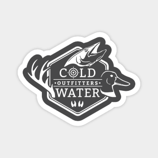 Cold Water Outfitters White Logo Magnet