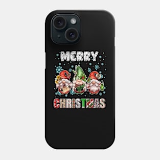 Merry Christmas Gnome Family Funny Xmas Tree Women Men Kids Phone Case