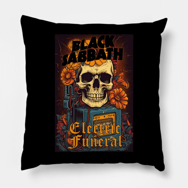 Sabbath - Electric funeral Pillow by obstinator