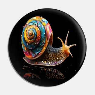 Snail Rainbow Pin