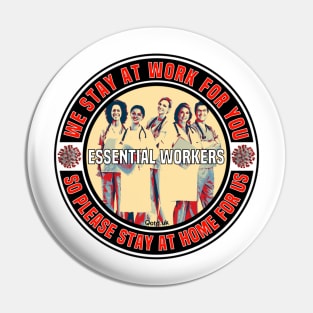 Protect Our Essential Workers Pin