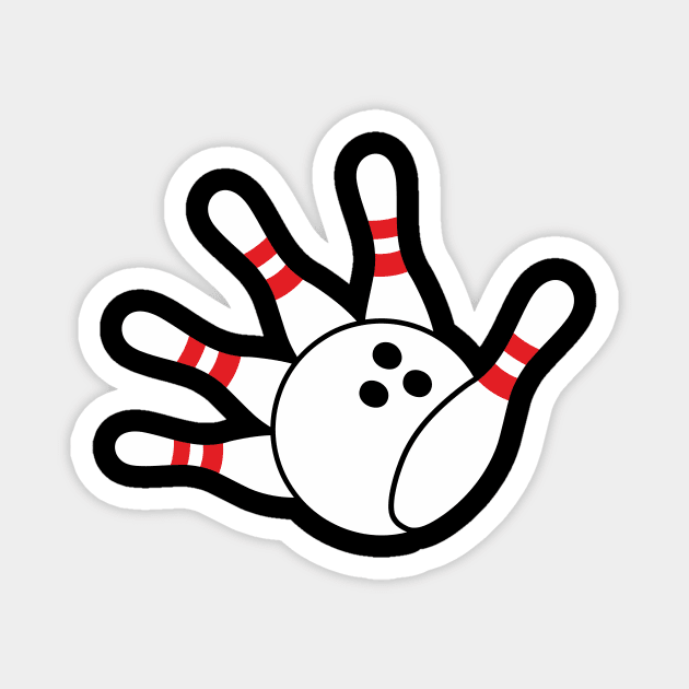 Hey Bowling! (Bowling hand) Magnet by aceofspace