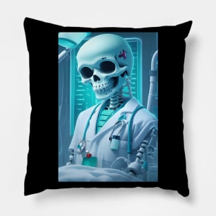 Cute skeleton doctor Pillow