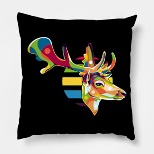 Deer Portrait Pillow