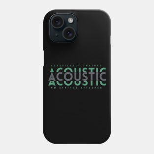 Classically Trained Acoustic Dark Green Phone Case