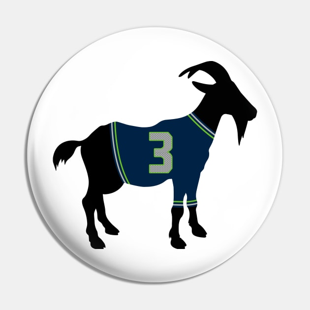 Russell Wilson GOAT Pin by cwijeta