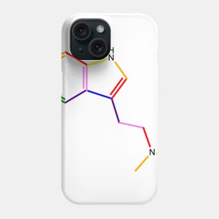 DMT Molecule Rainbow Chemistry Phone Case