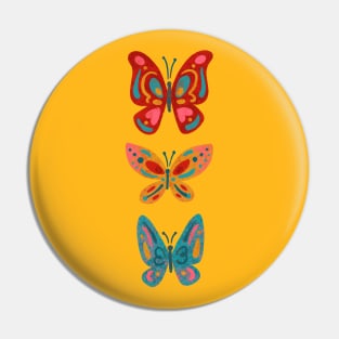 Butterfly Trio Pin