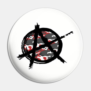 Anarchy - Camouflage Red Pin