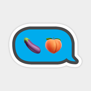 Eggplant and Peach Magnet