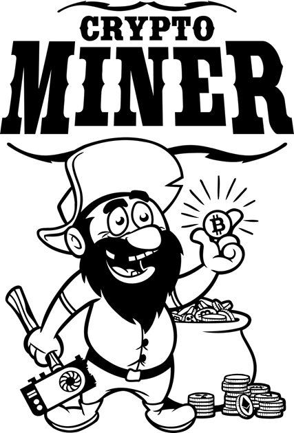 crypto miner Kids T-Shirt by gamergeek