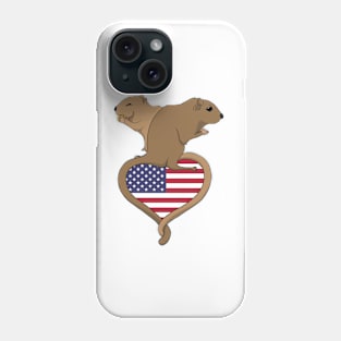 Gerbil USA (light) Phone Case