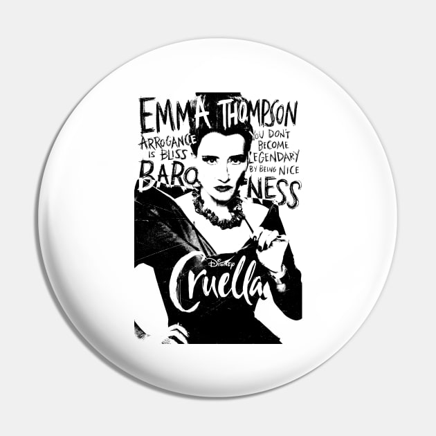 Cruella Emma Thompsons Baroness Pin by kaitokid