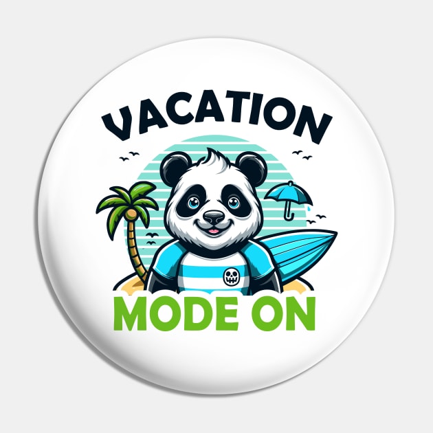 Panda Vacation Mode On Pin by Rare Bunny