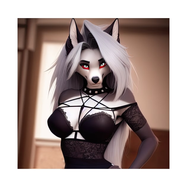 Helluva Boss Loona loona The Wolf (sfw) Classic by ksemstudio