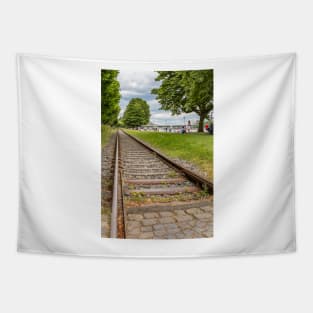 Railway Track at Untermainkai - Frankfurt am Main Tapestry