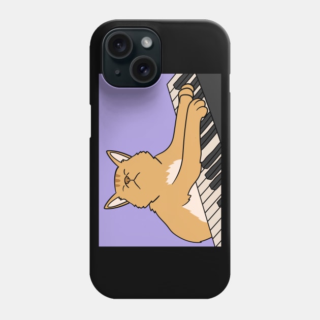 Pianist Cat Phone Case by maxdax