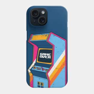 Retro Arcade Machine Game Over // Vintage Grunge Gamer Arcade Phone Case